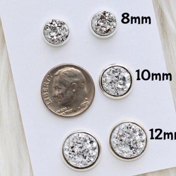 Unicorn AB Druzy Earrings - Picture 5 of 5